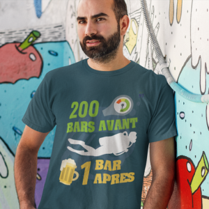 t-shirt plongée apéro