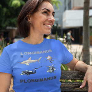 tee shirt bleu pour femme