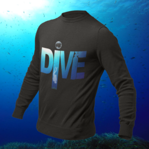 t-shirt manche longue graphique DIVE